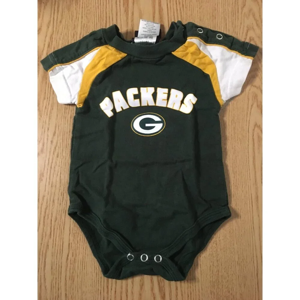 Baby Boys NFL Packers Onesie Size 0-3 Months